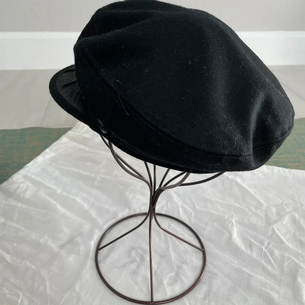 Greek Fisherman’s Cap Wool Black authentic made in Greece like new – worn once 5 - Picture 3 of 5